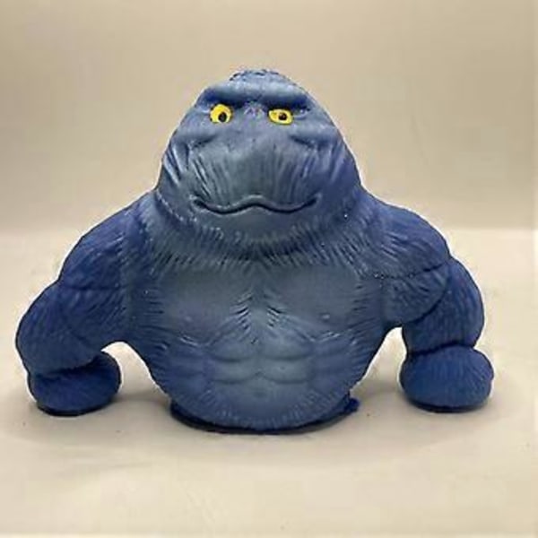 Kläm Orangutang Fidget Orangutang Apa Antistress Leksaker Elastisk Apleksak, 100% Helt Ny (12*12 Blå)