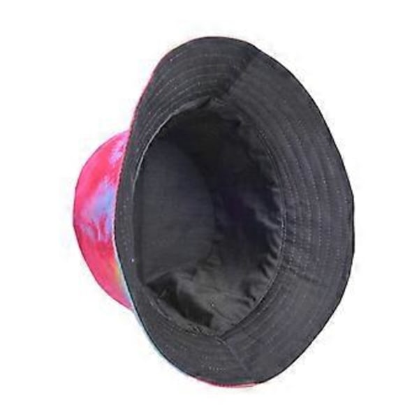 Bucket Hat i Bomull Unisex Sommar Resa Strand för Solhatt Utomhus Basebollkeps för Kvinnor Män Tonåringar för Sol UV för Prot Tie-dye rosaröd baseball