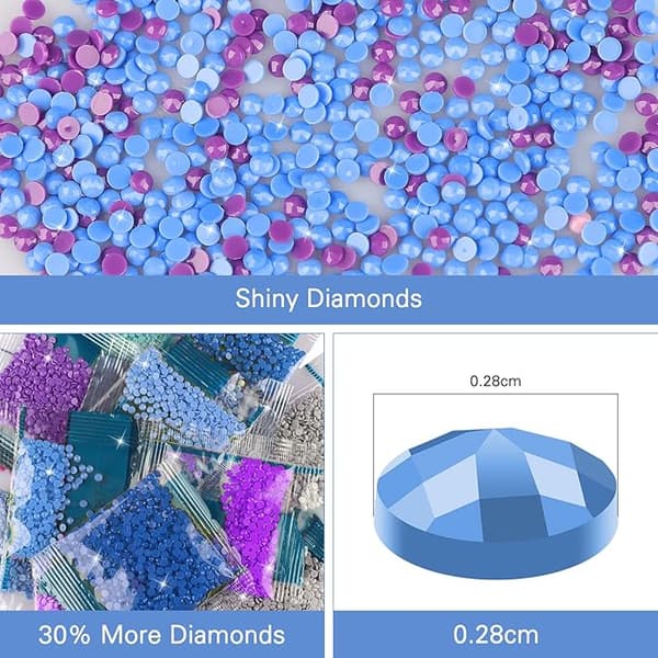 1 stk 5D Diamantmaleri Voksen, Hjerte av Krystall Diamantmaleri