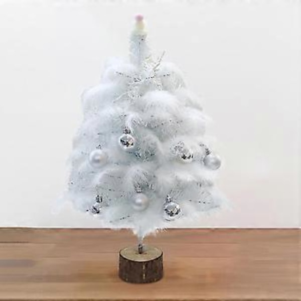 Mini Julgran Konstgjord Gran Födelsedagspresent Bordsdekoration för Helgdagar 45cm (45cm)