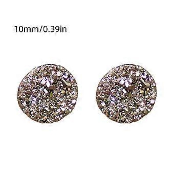 Terapi Örhängen Magnetterapi Germanium Örhängen Lymfdränage Örhängen, 50% Rabatt (10mm Silver)