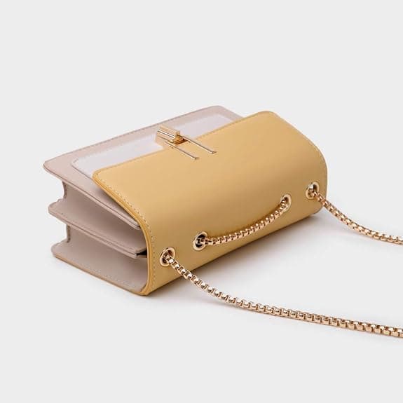 Färgblock axelväska för kvinnor Läder crossbody handväskor Cu