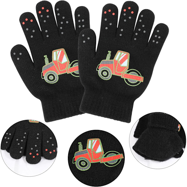 Vinterhandskar för barn, 3 par helfinger magiska handskar stretchiga
