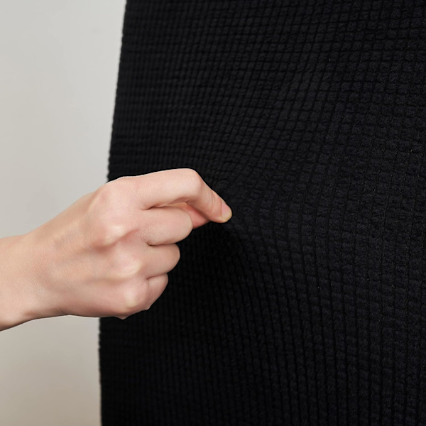 6-osainen musta tuolinpäällinen istuimen suoja, sopii olohuoneeseen, toimistoon, juhliin ja sisustukseen