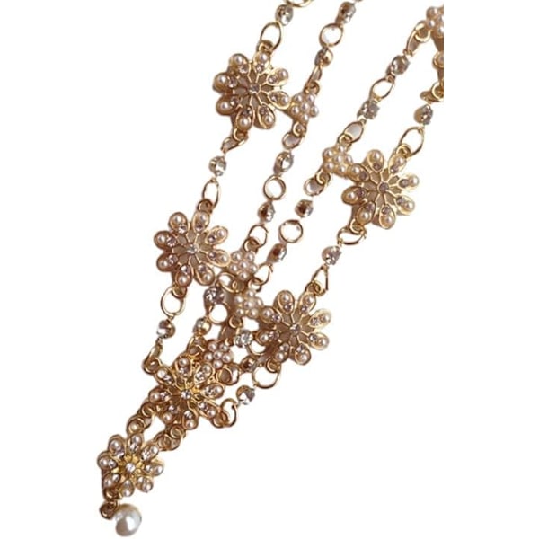 Kristall Bröllop Huvudkedjor, Bohemisk Rhinestone Diamant J