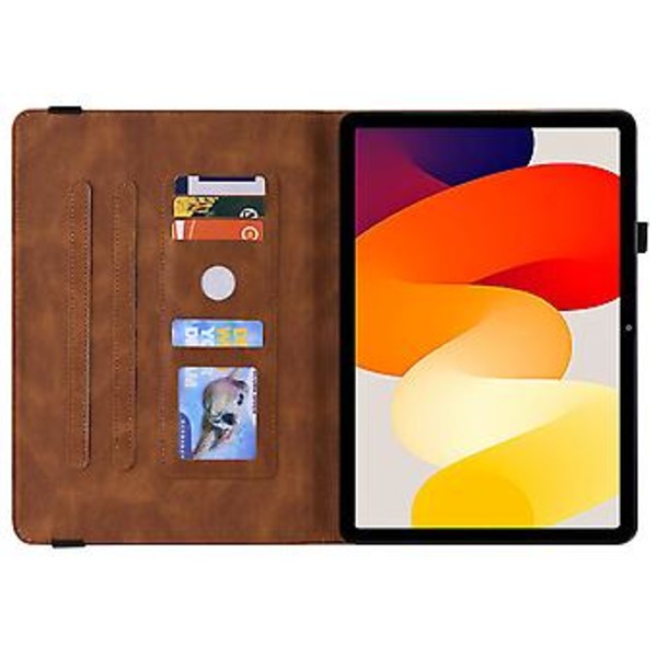 Læder Tablet Etui Til Xiaomi Redmi Pad SE 11 tommer (Brun)