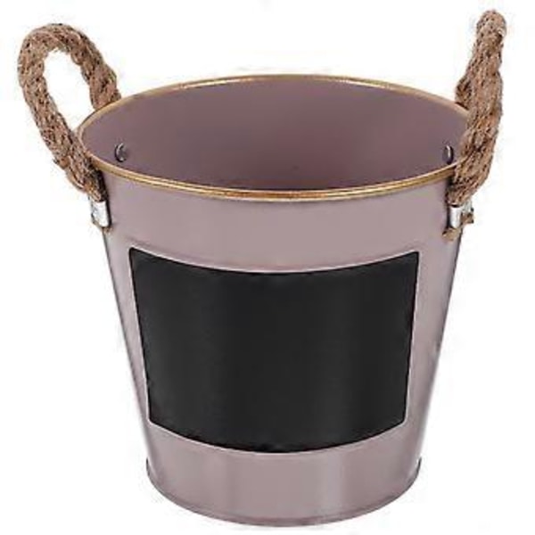 Sukulent Planter Liten Blomkruka Järn Blombehållare Vintage Blomkruka (Lila)