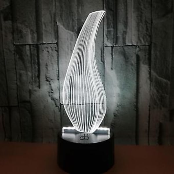 3D Nattlampa Flaska LED Ljus Optisk Illusion