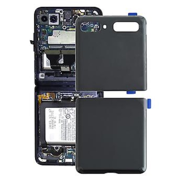 Batteri Bagpanel til Samsung Galaxy Z Flip 5G SM-F707 (Sort)