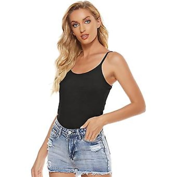 5 stk Basic Camisole Justerbar Camisole Spaghettistropp Tanktopp for Kvinner og Jenter (stor