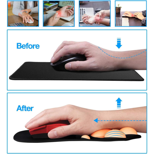 Musematte for katt, ergonomisk skumgel handledsstøttematte for datamaskiner