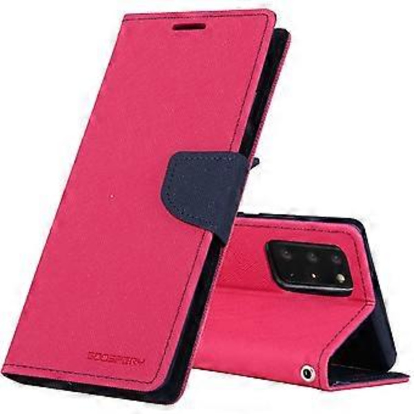 Läderfodral för Samsung Galaxy Note20 (Roseröd)