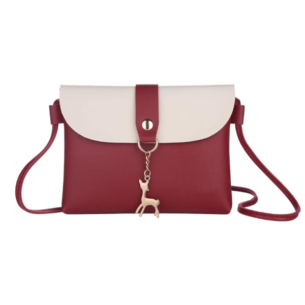 Small crossbody purse for women, leather shoulder bag deer crossb