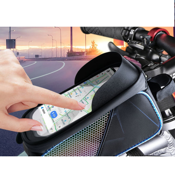 Cykeltaske Forlygte Taske Til Telefon Sort Cykel Forlygte Taske Bi