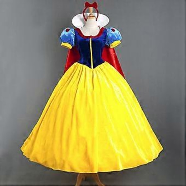 Snövit Klänning Dam Halloween Snövit Cosplay Kostym (XXL)