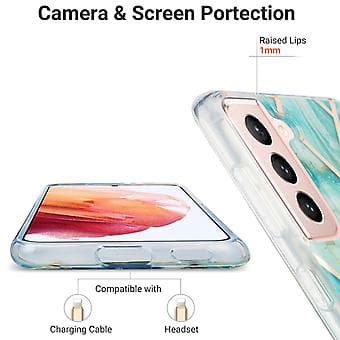 Skyddande fodral för Samsung Galaxy S21 5G (Blå)
