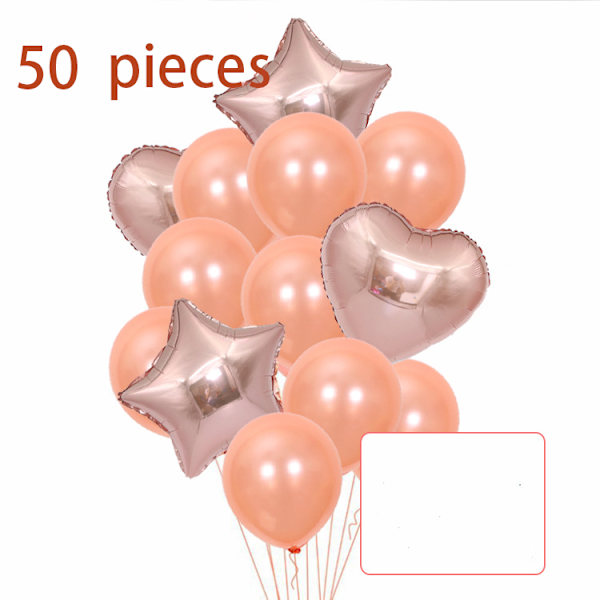 Glitterballonger og rosegull ballonger i latex til bursdager,
