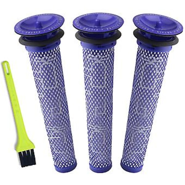 Förfilter för DC58, DC59, V6, V7, V8. Ersättningsdelar 3-pack Filterkit för Filterbyte