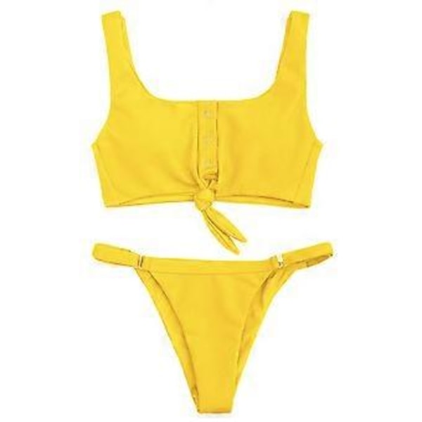 Naisten bikinit uimapuku kaksiosainen, olkaimellinen bikinit uimapuku kaksiosainen uimapuku