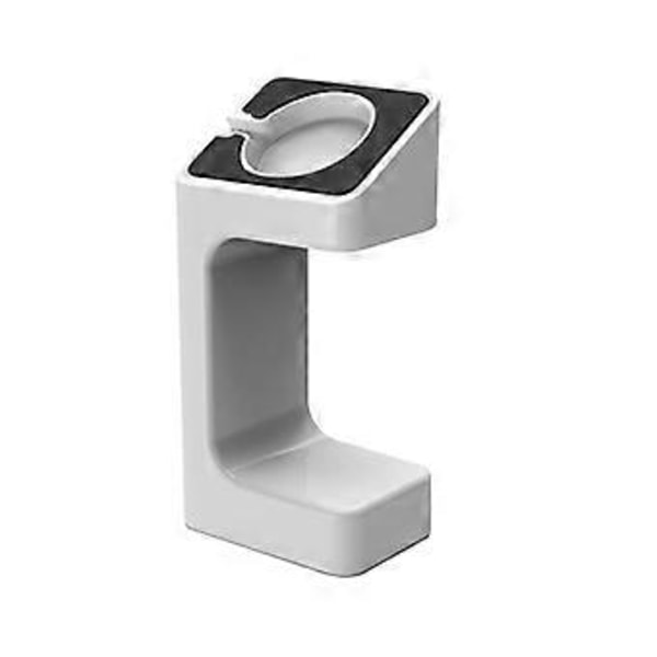 Letvægts Bærbar Smartwatch Holder Stativ Opladningsdock Urstation (Hvid)