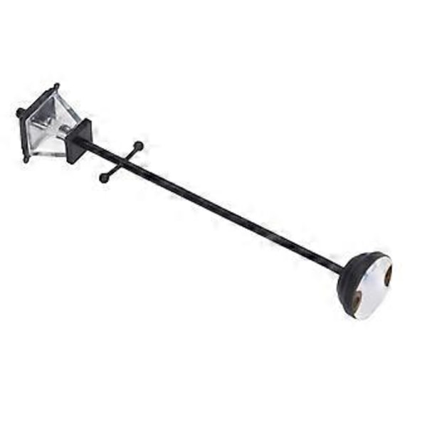 Dockskåpsgatlykta i skala 1/12 LED Miniatyr Dockskåpsgatlykta för Dekoration Svart