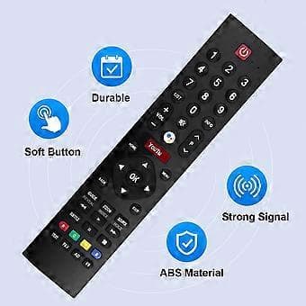 Erstatningsfjernbetjening med stemmestyring til LCD TV