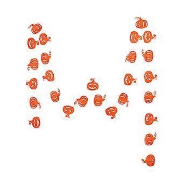 Kurpitsa Viirinauha Koristeellinen Juuttikangasviiri Juhlatarvikkeet Halloween-koristeluun (Oranssi)
