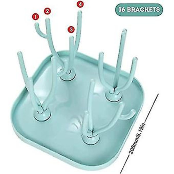 Flasketørker, Flasketørker, Flasketørker, Plassbesparende, Babyflaskeholder, Flaskedisker