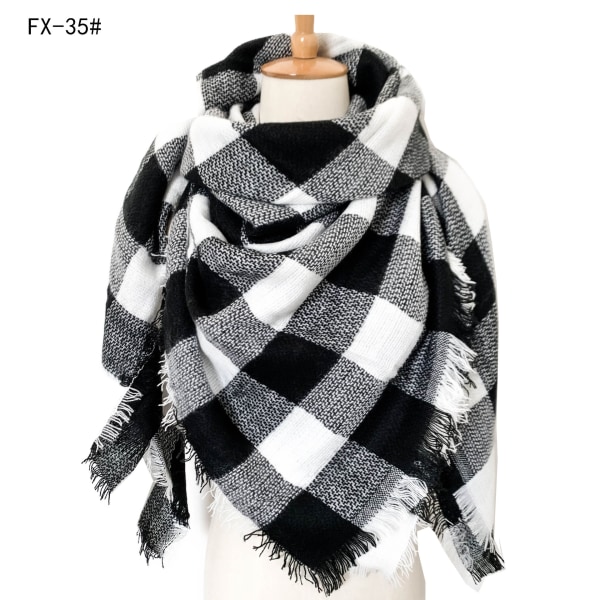 140cm Damhalsduk Imitation Cashmere Varm Höst Vinter L