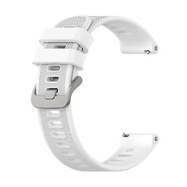 Twill Silikonarmband för Garmin Forerunner 158 / 55 (Vit)