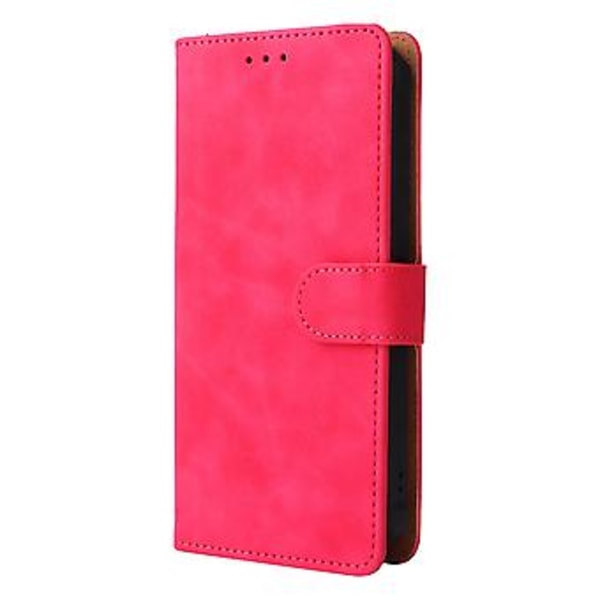 Lærtelefonveske for Ulefone Armor 8 (Rose Red)