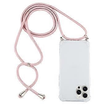 TPU-fodral med snodd för iPhone 16 Pro (Rosa)