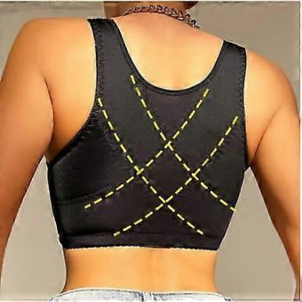 Kulken BH, Kulken BH Anti-Häng, Andningsbar Anti-Häng BH 1st (4XL 44/100 Svart)