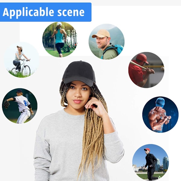 Baseball Cap til mænd og kvinder - 100% bomuld