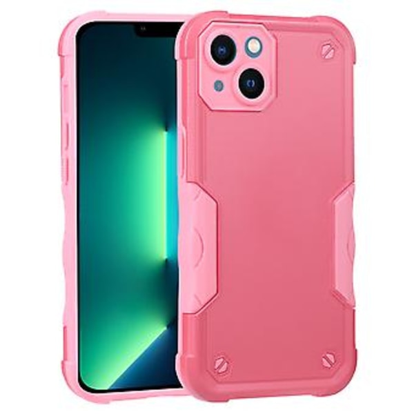 Halkskyddande Armor-fodral för iPhone 14 Plus (Rosa)
