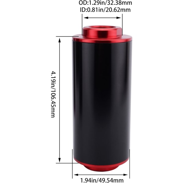 Bränslefilter 6AN 8AN 10AN Adapter Universal 50MM
