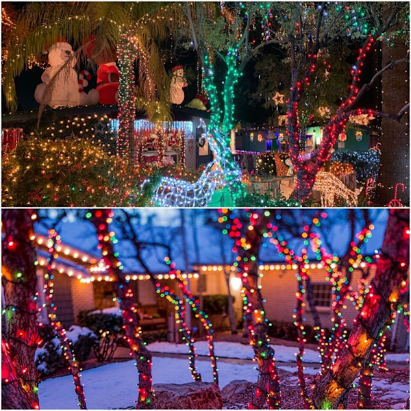 10M 100 LED Multicolor Julbelysning Inomhus Batteri