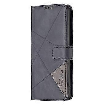 BINFEN COLOR BF05 til Infinix Note 40 Etui Stativ Pung PU Læder Geometrisk Telefoncover (Stil A)