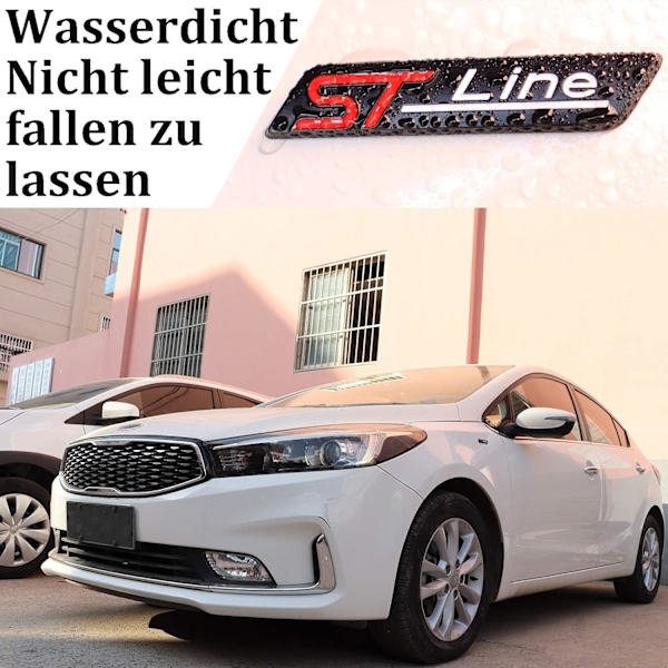 2 kpl Metal St -linjatarra Automerkin embleemi Kromitarra,