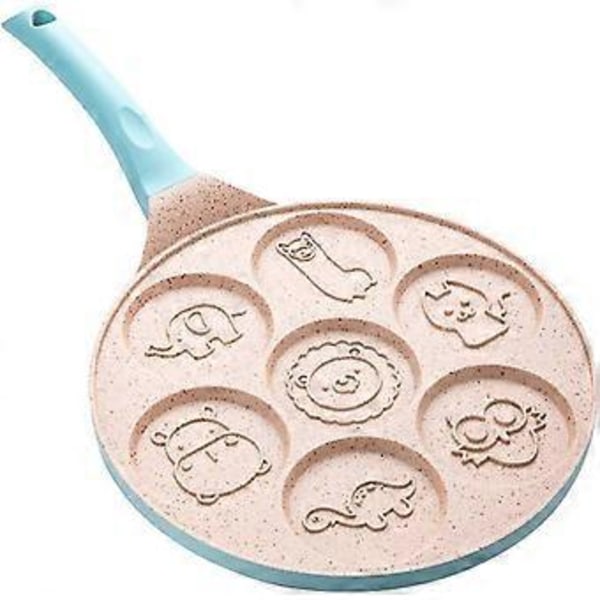 Dyrepandekagepander 7 Unikke Søde Dyreforme Non-Stick Bagepander (Blå)