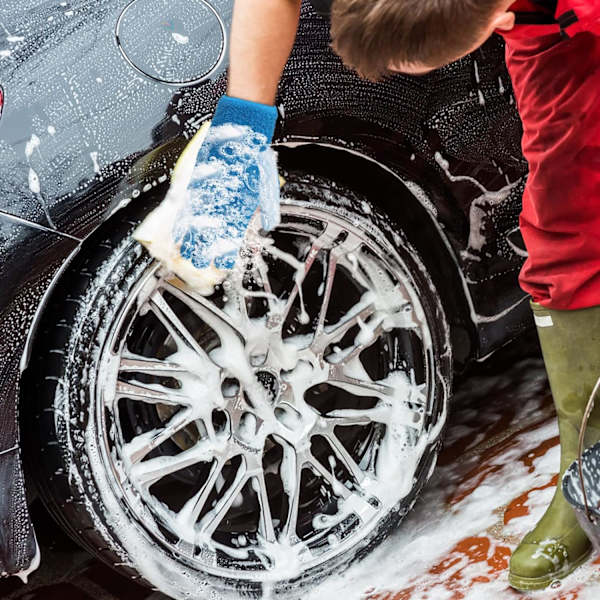 2 paria lämpimiä koralli fleece -talouden puhdistushanskoja, auton pölynhävitys