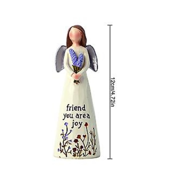 100% Ny, Resin Engel af Venskab Ornament, Håndmalet Skulptur Figur Til Ferier Eller Til Hverdags Skulptur (3)
