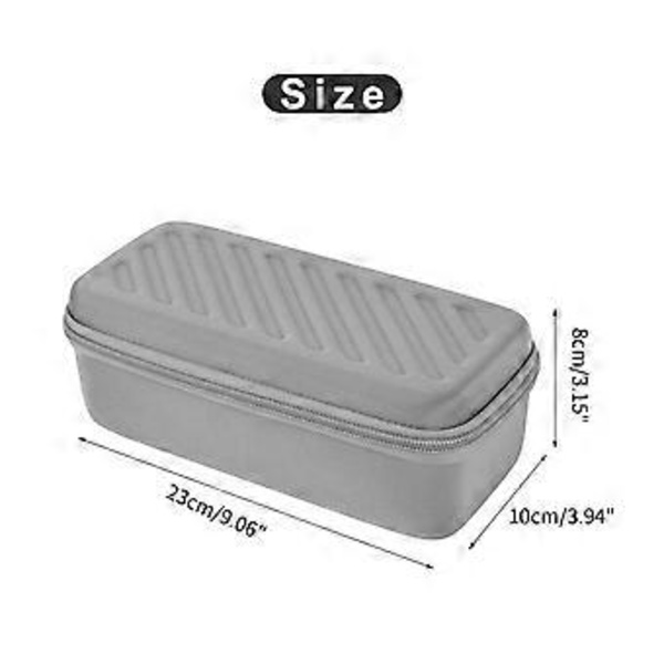 Bärbar Klockförvaringslåda Displayhållare Klockresefodral 3 Fack Klockdisplay Presentförpackning Ficka Smycken Armband Box Svart (Svart)