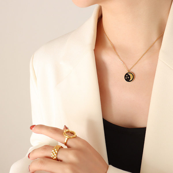 Gullkjede Choker Halskjede, 18K Gullbelagt Dainty Shape Chain Lon