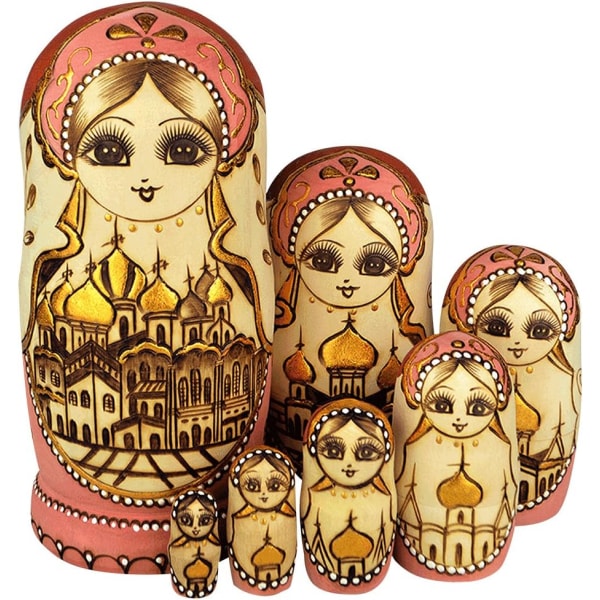 Brand of nesting dolls, 7 pieces, Series of Russian Dolls Matryos