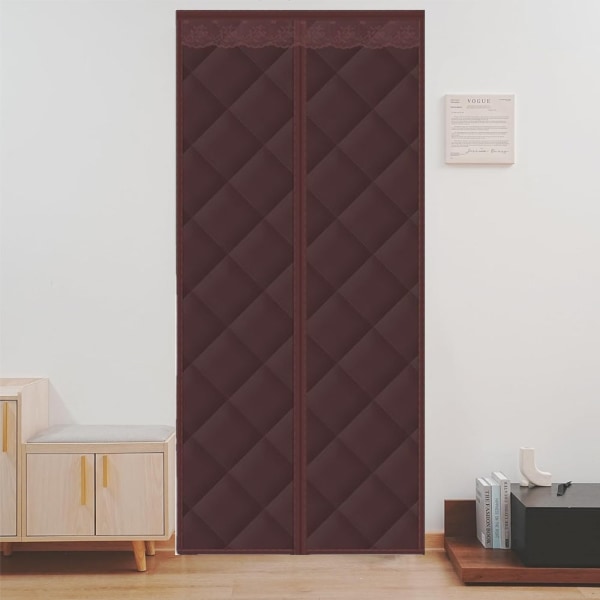 Termisk isolert dørgardin 80x200cm, anti-kulde og varmeisolerende termisk gardin, inngangsdør