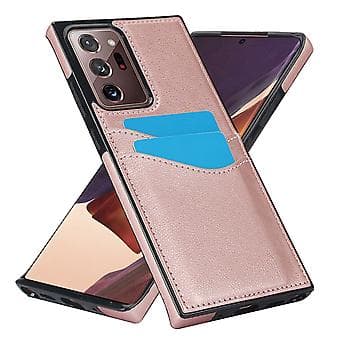 Læder Telefonetui til Samsung Galaxy Note20 Ultra (Rosaguld)