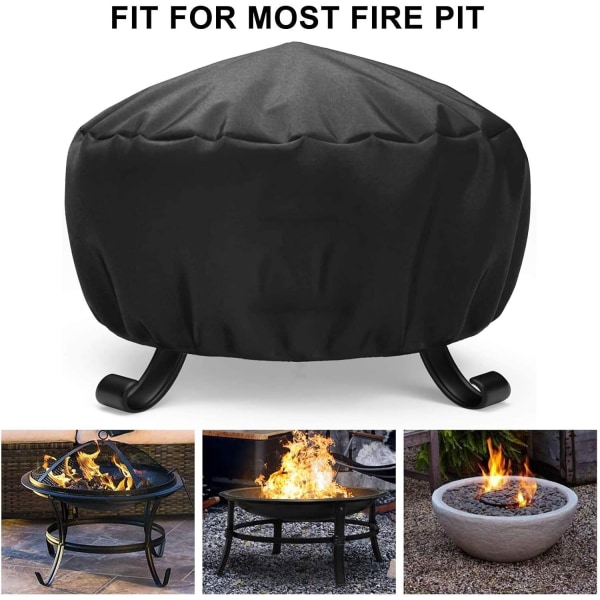 85x40cm Rund Eldstadstäcke Utomhus BBQ Vattentät Oxford med D