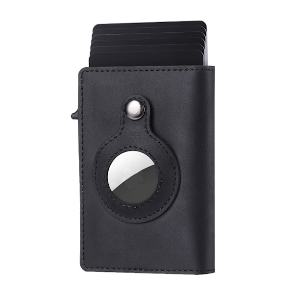 Slim Airtag Plånbok för Herr med Pengaclip Rfid Blocking Credi