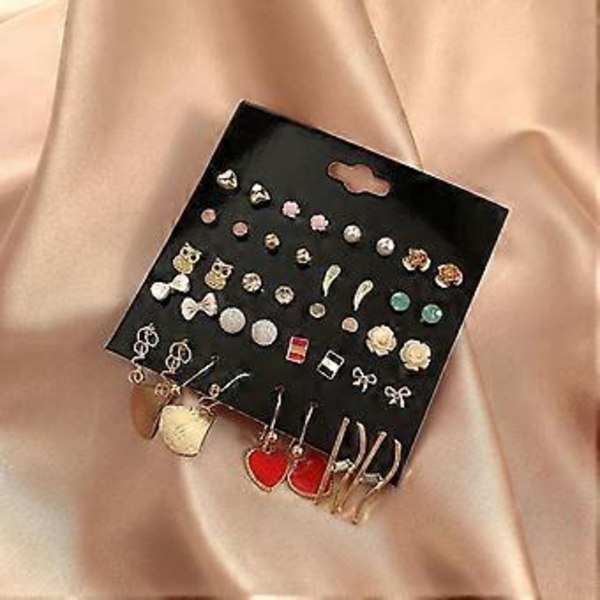 20 Par Dam Örhängen Stift Flera Stift Örhängen Set Öronhängen